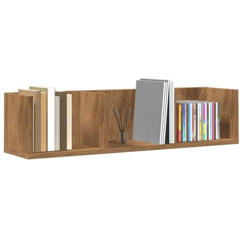Snsowed Estante de Pared CD Madera ingeniería Roble Artisan 75x18x18 cm, Balda Pared, Estanterias De Pared, Estante pequeño, Estantes Y Baldas, Floating Shelves, Estanteria Pared Libros - 855949