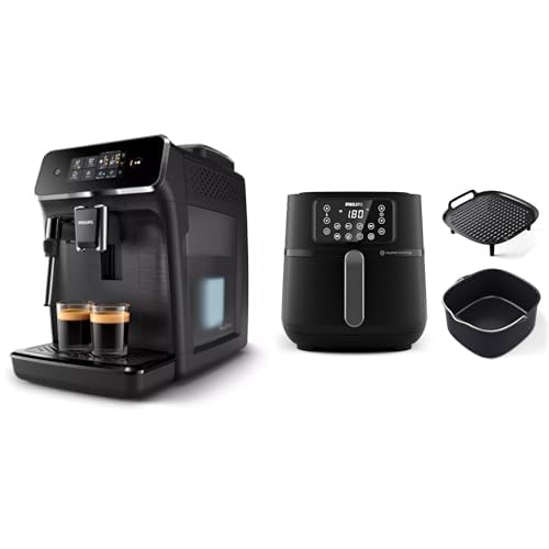 Versuni Philips Kahve ve Yemek Keyfi Seti: Tam Otomatik Espresso Makinesi (1.8 L) ve XXL Airfryer (7.2 L)