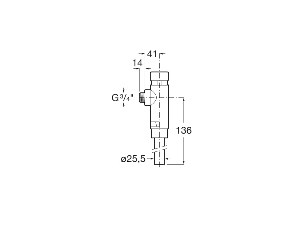 Roca - Fluxor exterior de 3/4" para inodoro, con doble descarga 6/3l y accionamiento pulsador . Fluxores. Ref A5A9577C00