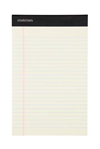 Image of Mintra Office Colorful Legal Pads - Includes 2 Blue, 2 Pink, and, 2 Green Writing Pads, Micro Perforated Lined Sheets, Ideal for Professional & Personal Use, 5 inchx8 inch Narrow Ruled, 6 pack Pastel Set 2