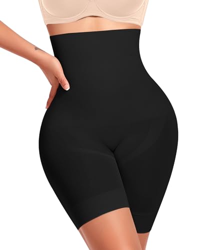 Image of Werena Seamless Slip Shorts for Women Under Dress Shaping Boyshorts Panties Tummy Control Shapewear