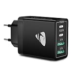 Aioneus – Aioneus USB C Ladegerät, 40W 4-Port USB C Netzteil Schnellla