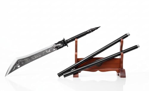 Chinese Sword,Guandao,Kwan Dao,Naginata(Forged High Carbon Steel Blade) Heat Tempered