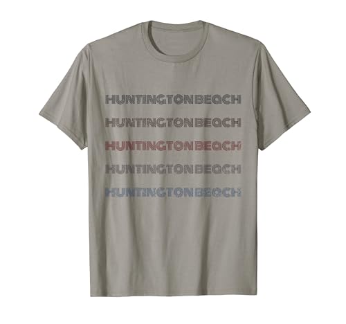 USA 70's City Retro Vintage Huntington Beach T-Shirt