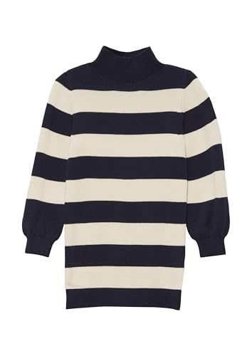 s.Oliver Geringeltes Strickkleid mit Stehkragen