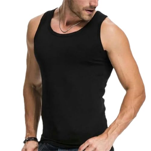 Débardeur d'entraînement pour homme sans manches anti-frottement en pur coton bio