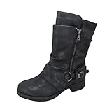Jellypop Women's Keto Combat Boot, Black, 9