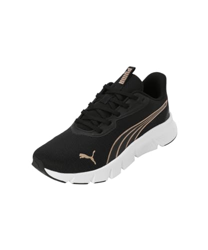 Puma Flexfocus Lite - Tenis de Correr Modernos Unisex para Adultos, Negro-Oro, 39 EU