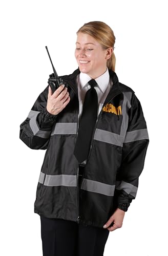 Image of First Class High Visibility Water Resistant Raincoat Jacket and Pant With Reflective Stripes