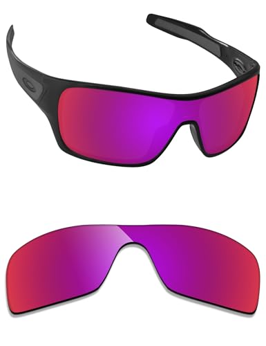 Image of Alphax Midnight Sun Mirrored Polarized Replacement Lenses for Oakley Turbine Rotor OO9307 Sunglasses