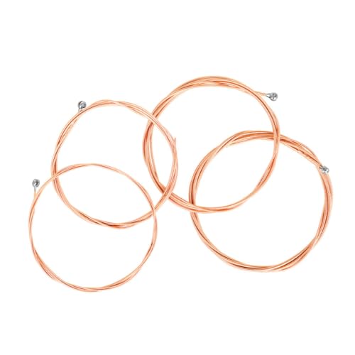 FAVOMOTO 4 Pack Bass Strings Hexagonal Coated Strings for Bass Guitar Accessories