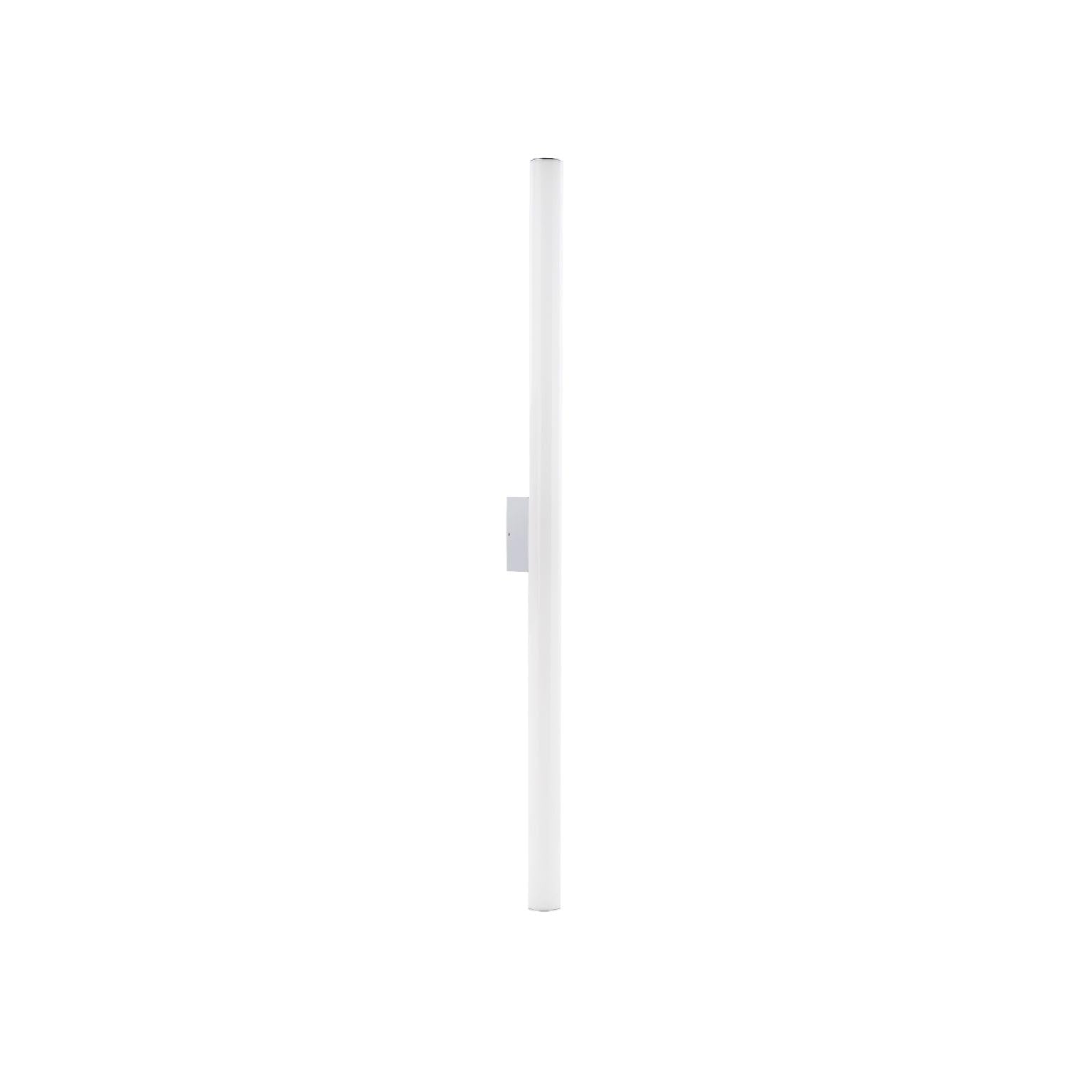 Licht-Erlebnisse LED Badezimmerleuchte IP44 90 cm lang B: 4 cm schmal in Weiß Chrom Metall 4000 K 1750 lm neutralweiß Spiegelleuchte Wandlampe Bad