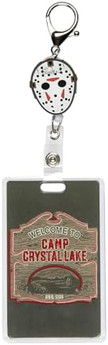 Friday The 13th Camp Crystal Lake Retractable ID Badge Lanyard Horror Jason Voorhees Mask image 5