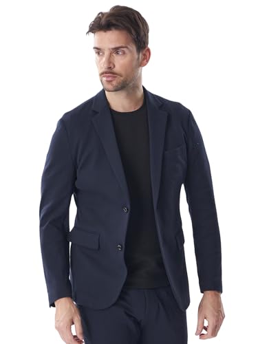 [エポカ ウォモ] セットアップ対応 変形ヘリンボーンジャージージャケット M1E32710__ 50 ネイビー3(29)