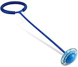 WINIAER Bola de saltar oscilante, juguete de salto de la bola del tobillo del juguete para adultos y niños, juguete de ejercicio atlético de la cuerda del salto cinco colores (azul)