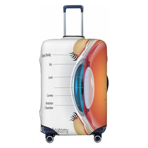 Human Eye Anatomy Luggage Cover for Suitcase, Suitcase Cover Protector Fit 22-24 Inch Luggage Travel Accessories, M