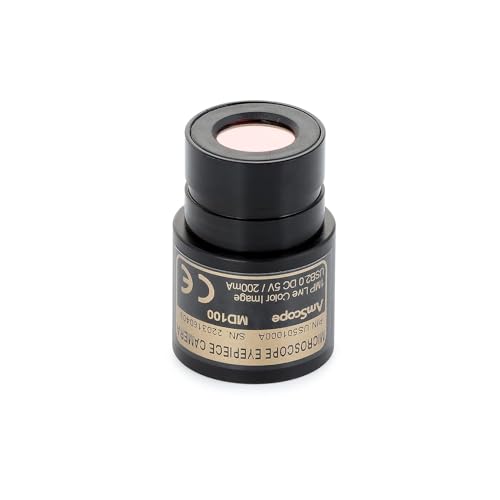 AmScope - Câmera de microscópio ocular digital CMOS colorida USB 2.0 de 1 MP – MD100