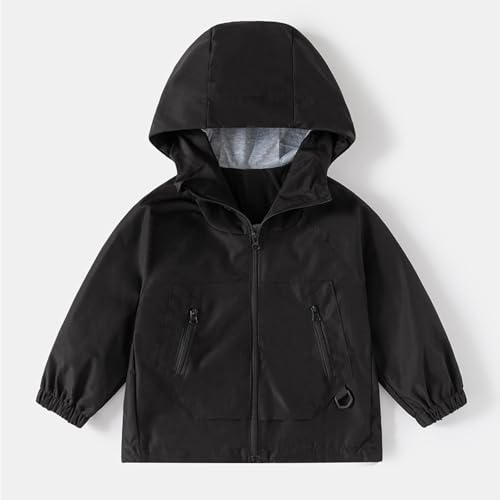 Toddler Boys Girls Hooded Jacket Windbreaker Casual Outerwear Kids Lightweight Zip Up Jackets Baby Cute Coat2