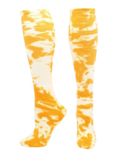 Image of Tie Dye Multisport Tube Socks Soccer Softball Volleyball for Girls Boys Women and Men Youth and Adult