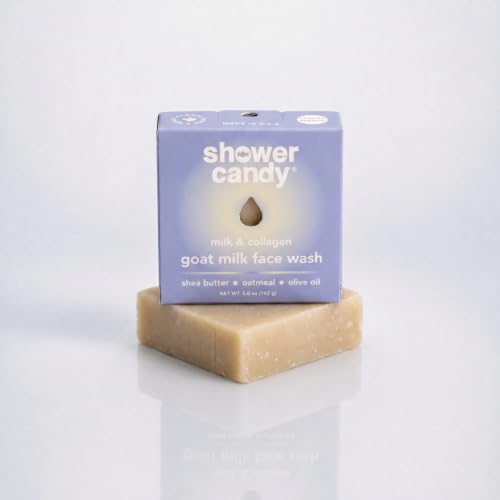 Milk + Collagen Face Wash - 5.0 oz Natural Face Wash Bar - Made in USA - Shea Butter, Organic and Hormone Free Goat Milk - Pack of 6 image 4