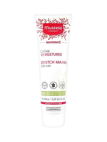 Mustela Stretch Mark Cream, Stretch Mark Prevention, with Avocado and Shea, Body, All Women, Pregnancy and Breastfeeding Safe - Moisturises and Soothes the Skin (150 ml)