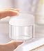 50PCS 20G/ML 0.7oz Empty Clear Plastic Sample Cosmetic Bottle Jar Pots Eyshadow Packing Storage Container With White Screw Lid forCream Lotion Nails Gems Beads