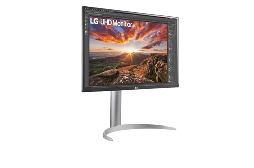 Image of LG 27UP850K-W Monitor 27 Inch Uhd (3840 X 2160) IPS Display, Vesa DisplayHDR 400, Dci-P3 95% Color Gamut, HDMIx2, DP, USB3.0 x 2, USB-C with 90W PD, Height /Pivot /Tilt Adjustable Stand - Silver