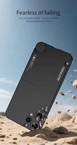 Image of BOUNCEBACK Polycarbonate Hybrid Back Case Cover for Nothing CMF Phone 2 Pro|All Over Protection|Shockproof |Dual Tone Slim Back Case Cover for Nothing CMF Phone 2 Pro - (Black)