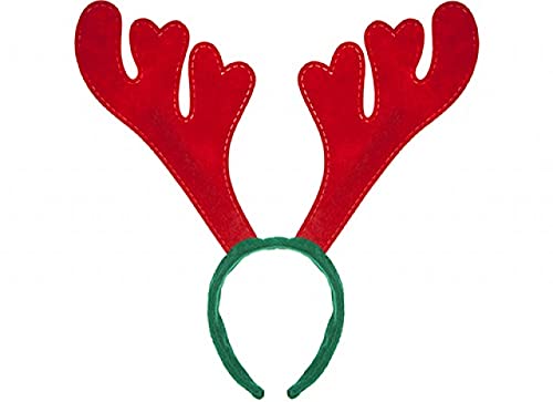 Homestreet Red Felt Reindeer Antlers Christmas Dress Up Fun- Great Value Headband For Xmas Party
