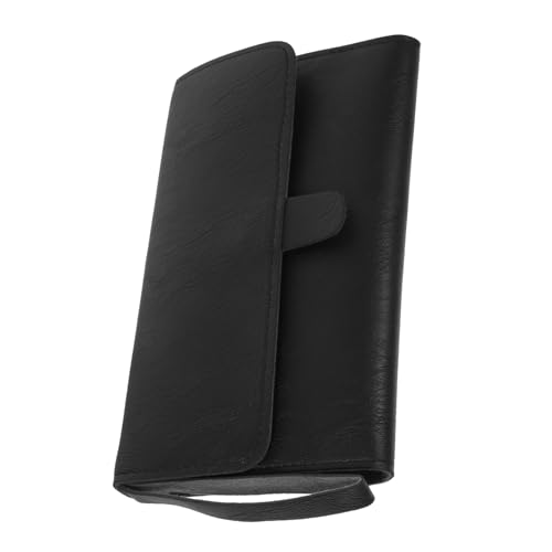 Beatifufu Leather Hair Cutting Scissors Bag Durable Lightweight Barber Tool Case