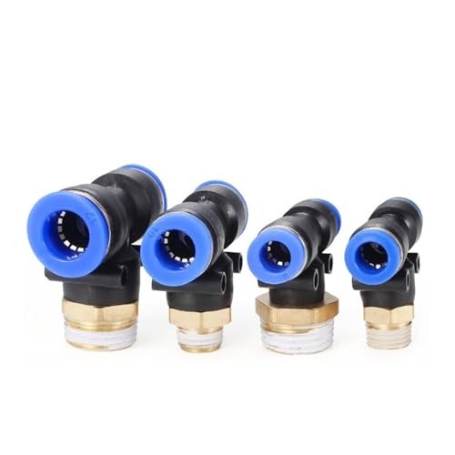 Conector neumático tipo PX 6mm con rosca macho 3/8 para tubo de aire comprimido 6