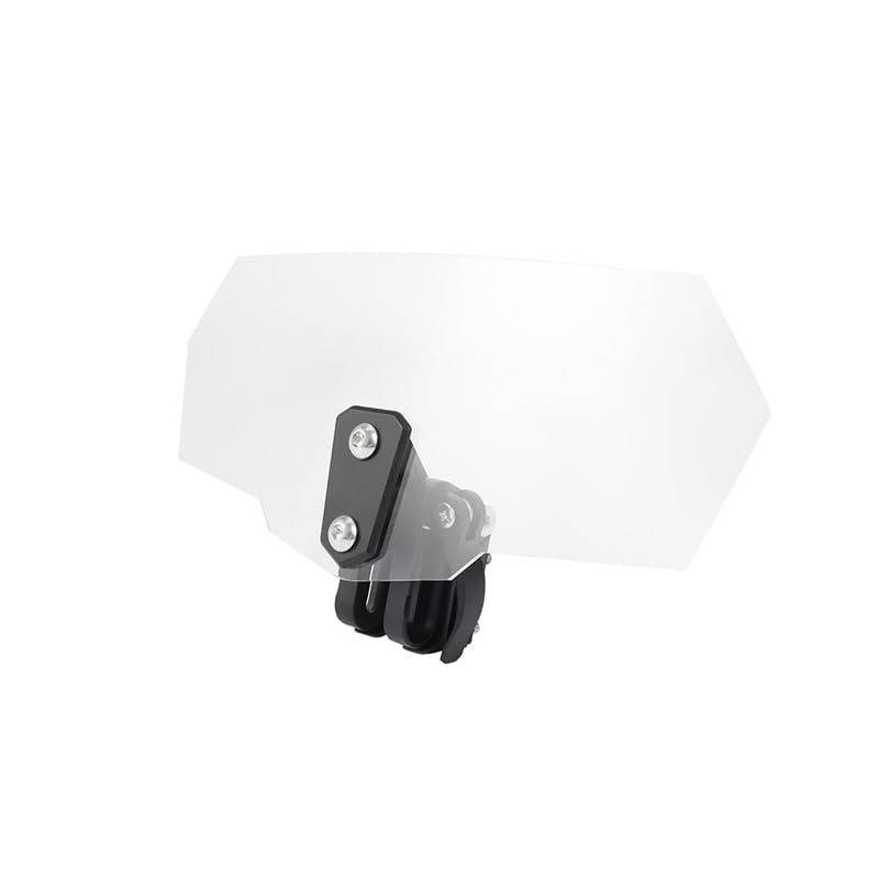 Débit d'air moto universel maîtrisé avec cette extension pare-brise réglable