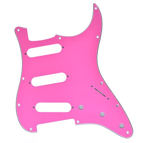 Plaque de protection pour Strat SSS rose 3 plis de haute precision pour lutherie ST
