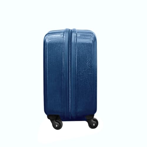Image of Aristocrat Dynamo Hard-Sided Overnighter Trolley Bag | Cabin Size | 4 Spinner Wheels |Compact Travel Luggage with Number Lock (Blue (MO.Blue))