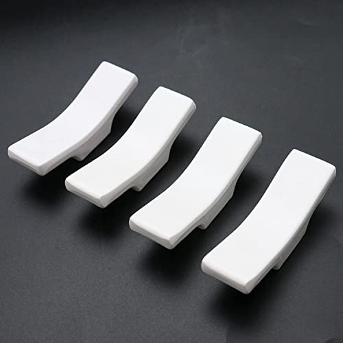 HirrWill Lot de 8 repose-couteaux en porcelaine blanche Cover