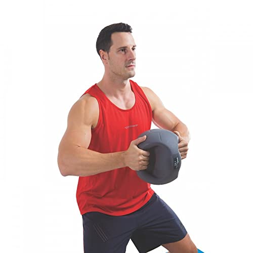 AMAYA SPORT Balle médicinale double grip avec poignées pour entraînement fonctionnel, exercice de fitness, haltérophilie, double prise confortable, exercice de gymnastique (5) – Image 4