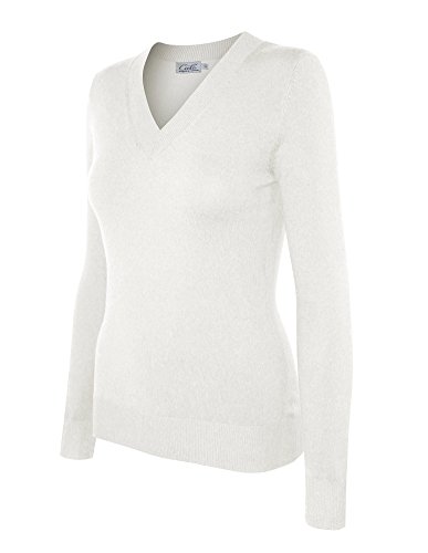 Image of Cielo Women's Solid Soft Stretch Pullover Knit Sweater