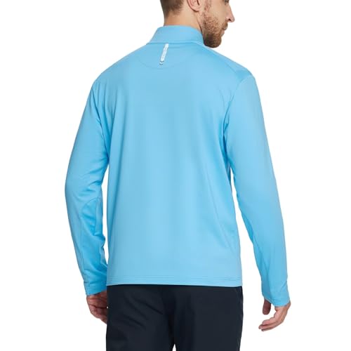 M MAELREG Quarter Zip Pullover Men Moisture Wicking Fleece lined Dry Fit Mock Neck Golf 1/4 Zip Pullover Mens Sweatshirt3