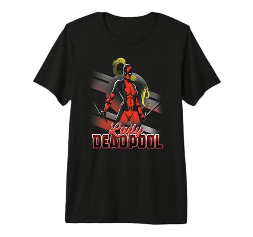 T-shirt Marvel Lady Deadpool pour fan de comics et pop culture geek