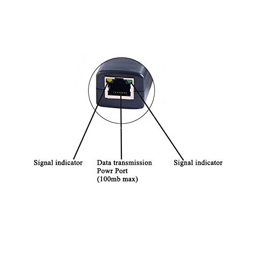 Divisor POE pasivo COOSO, 24 V a 12 V, compatible con la mayoría de dispositivos POE sin switch y todas las cámaras web, paquete de 5 unidades miniatura 4