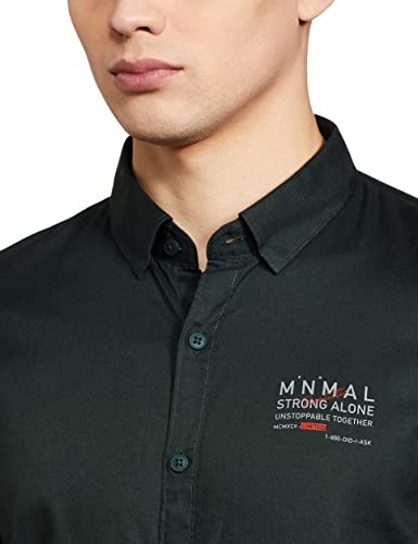 Image of Spykar Men's Printed Slim Fit Shirt