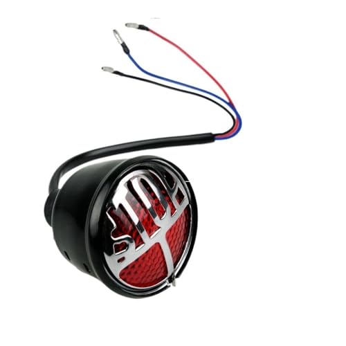 Feu arriere LED moto puissant stop et plaque pour Chopper Bobber
