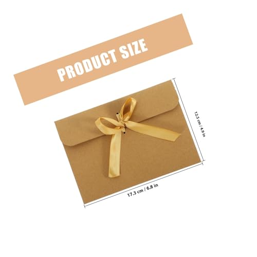 Sobres de papel kraft vintage con cinta de protección premium para tarjetas de oficina 2