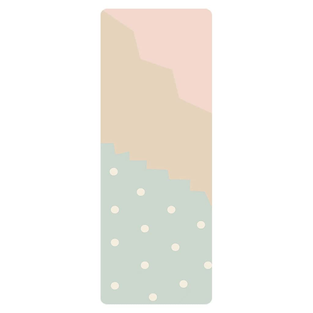 Color Rubber Aesthetic Pu Yoga Mat Fitness Sweat-Absorbing Gym Pilates Meditation E