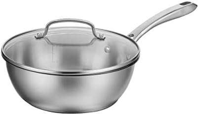 Sauce Pan with Lid by Cuisinart, 3 Quart Chef's Pan, Stainless Steel, 8335-24
