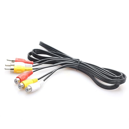 ljhnba Auditory Video Cable Male to Female Extension Wire Line Gold Plated Connectors Cord for Amplifiers Game Consoles