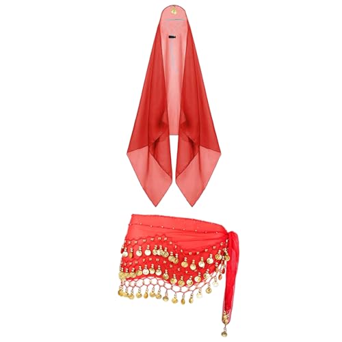 SVCEQZE Estatuas de porche, conjuntos de Pascua de los gansos del porche | Belly Dance Veil Porch Duck con bufanda de lentejuelas | Divertido estatua de animales de primavera accesorios para el césped