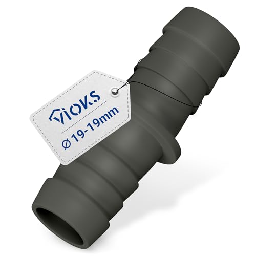 Adaptador de manguera de desagüe, pieza de conexión de plástico para lavadora, lavavajillas a ambos lados, 17/17 mm de diámetro