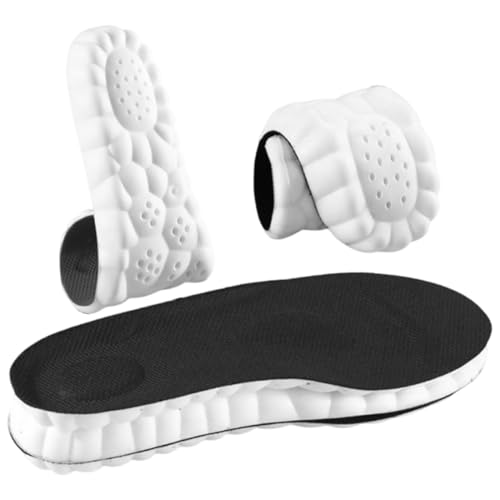 Plantillas Memory Foam, Alivio del Dolor del Talón Plano, Absorción de Impactos, Plantilla Cómoda Antifatiga, para Deporte, Trabajo y Uso Diario, 39-40, Negro