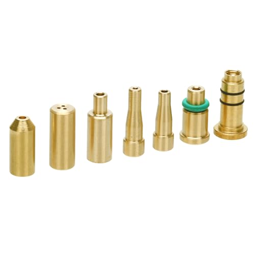 Gas Refill Adapters for ST Dupont/Maruman/Dunhill Lighter 7 in 1 Kits Yellow Cap